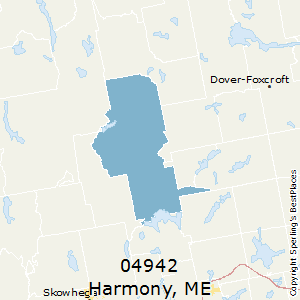 Harmony,Maine County Map