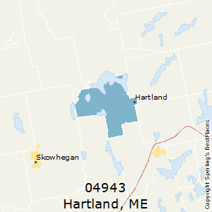 Hartland,Maine County Map