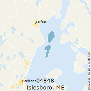 Islesboro,Maine County Map
