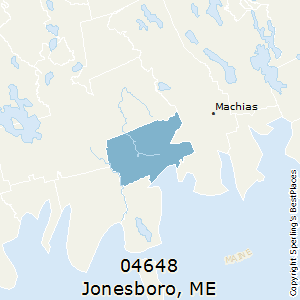 Jonesboro,Maine County Map
