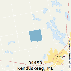 Kenduskeag,Maine County Map