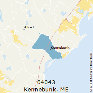 Kennebunk,Maine County Map