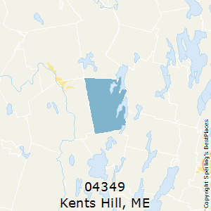 Kents_Hill,Maine County Map