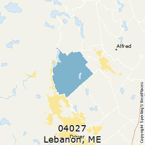 Lebanon,Maine County Map