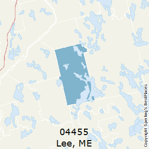 Lee,Maine(04455) Zip Code Map