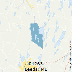 Leeds,Maine County Map
