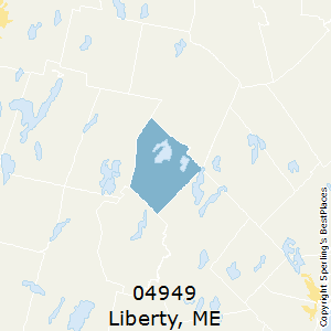 Liberty,Maine County Map