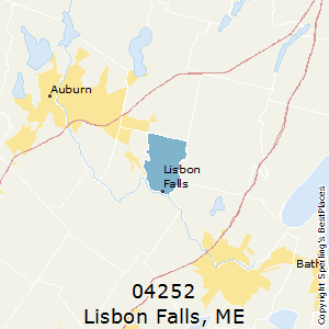 Lisbon_Falls,Maine County Map