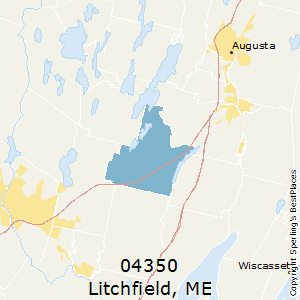 Litchfield,Maine County Map
