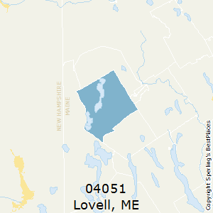 Lovell,Maine County Map