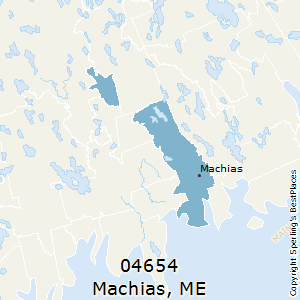 Machias,Maine County Map