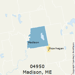 Madison,Maine County Map