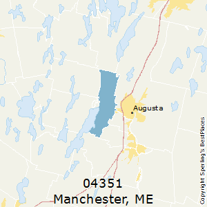 Manchester,Maine County Map
