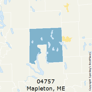 Mapleton,Maine County Map