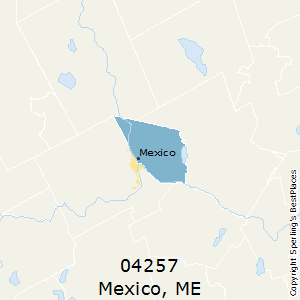 Mexico,Maine County Map