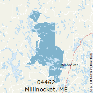 Millinocket,Maine County Map