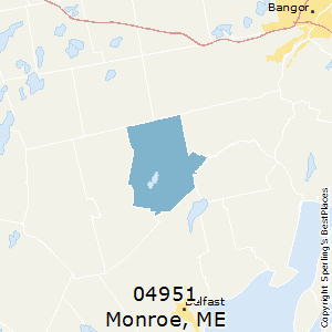 Monroe,Maine County Map