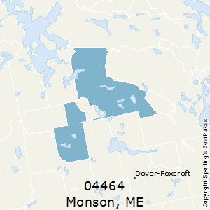 Monson,Maine County Map