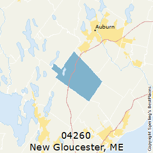 New_Gloucester,Maine County Map