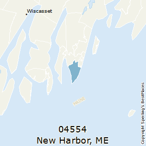 New_Harbor,Maine County Map