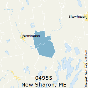 New_Sharon,Maine County Map