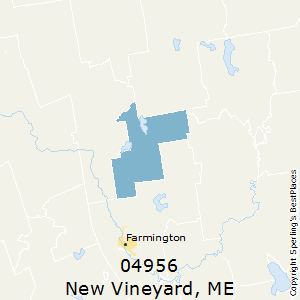 New_Vineyard,Maine County Map