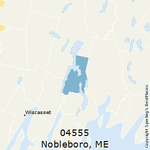 Nobleboro,Maine County Map