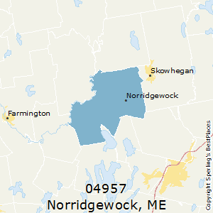 Norridgewock,Maine County Map