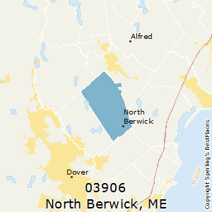 North_Berwick,Maine County Map