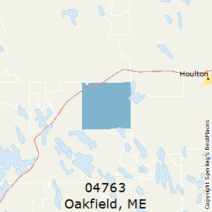 Oakfield,Maine County Map