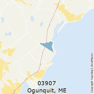 Ogunquit,Maine(03907) Zip Code Map