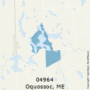 Oquossoc,Maine County Map