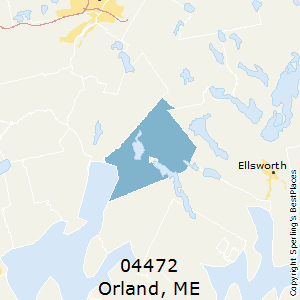 Orland,Maine County Map
