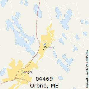 Orono,Maine County Map