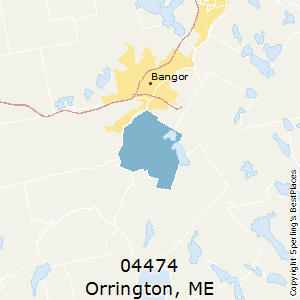 Orrington,Maine County Map