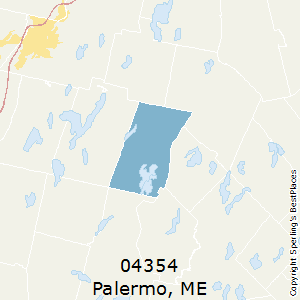Palermo,Maine County Map