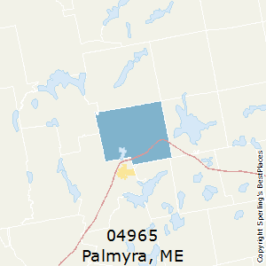 Palmyra,Maine County Map