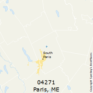 Paris,Maine County Map
