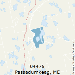 Passadumkeag,Maine County Map