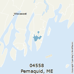 Pemaquid,Maine County Map