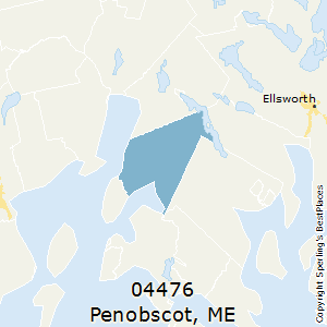 Penobscot,Maine County Map