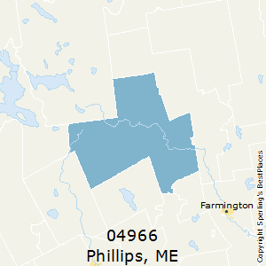 Phillips,Maine(04966) Zip Code Map