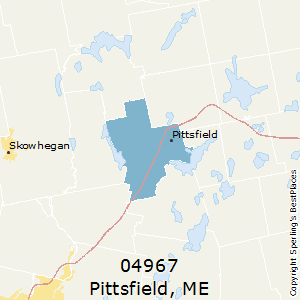 Pittsfield,Maine County Map