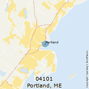 Portland,Maine County Map