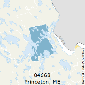 Princeton,Maine County Map