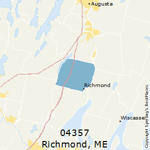 Richmond,Maine(04357) Zip Code Map