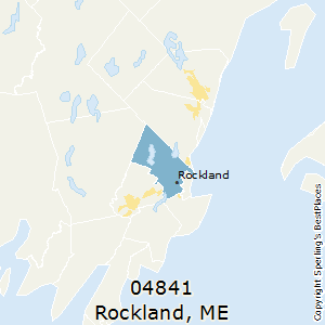 Rockland,Maine County Map