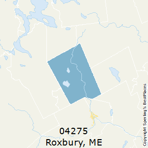 Roxbury,Maine County Map