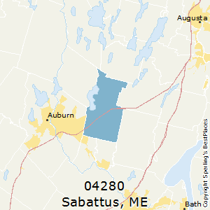 Sabattus,Maine County Map