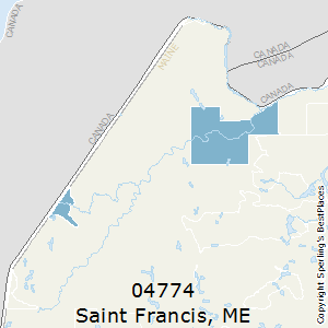 Saint_Francis,Maine County Map